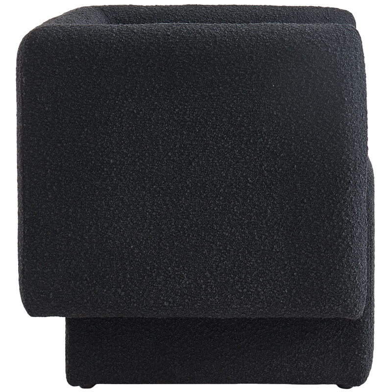 Meridian Furniture Vera Black Boucle Fabric Accent Chair