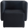 Meridian Furniture Vera Black Boucle Fabric Accent Chair
