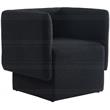 Meridian Furniture Vera Black Boucle Fabric Accent Chair