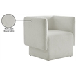 Meridian Furniture Vera Cream Boucle Fabric Accent Chair
