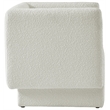 Meridian Furniture Vera Cream Boucle Fabric Accent Chair