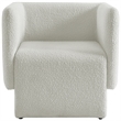 Meridian Furniture Vera Cream Boucle Fabric Accent Chair