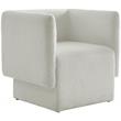 Meridian Furniture Vera Cream Boucle Fabric Accent Chair