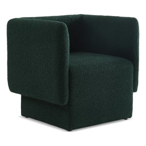 Meridian Furniture Vera Green Boucle Fabric Accent Chair