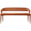 Meridian Furniture Destiny Cognac Velvet Bench