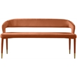 Meridian Furniture Destiny Cognac Velvet Bench