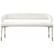 Meridian Furniture Destiny Cream Velvet Bench