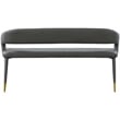 Meridian Furniture Destiny Grey Vegan Leather Bench