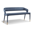 Meridian Furniture Destiny Navy Vegan Leather Bench