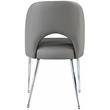 Meridian Furniture Logan Grey Vegan Leather Dining Chair