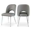 Meridian Furniture Logan Grey Vegan Leather Dining Chair