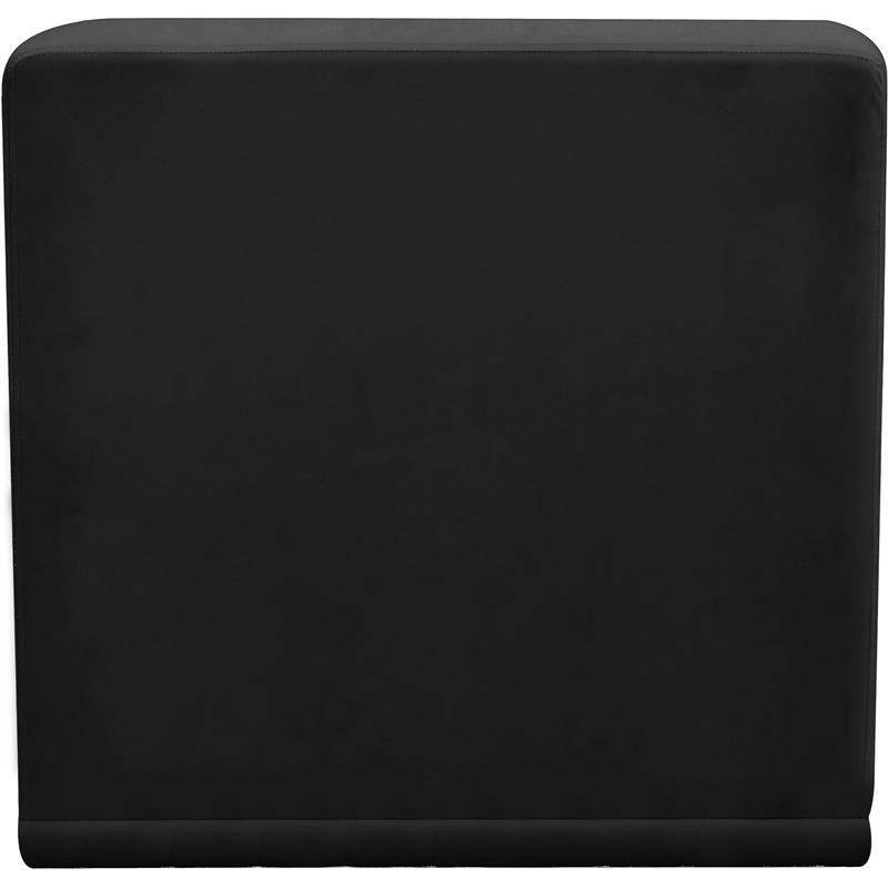 Meridian Furniture Relax Black Velvet Armless Chair