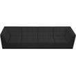 Meridian Furniture Relax Black Velvet Modular Sofa