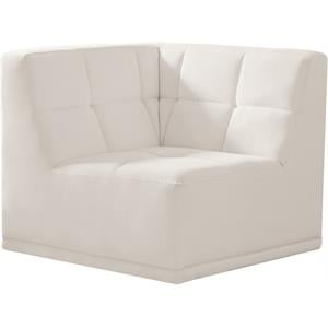 Meridian Furniture Relax Cream Velvet Corner Chair