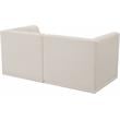 Meridian Furniture Relax Cream Velvet Modular Sofa