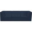 Meridian Furniture Relax Navy Velvet Modular Sofa