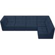 Meridian Furniture Relax Navy Velvet Modular Sectional