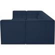 Meridian Furniture Relax Navy Velvet Modular Sectional