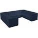 Navy/8-Piece: 4 Corner, 4 Armless
