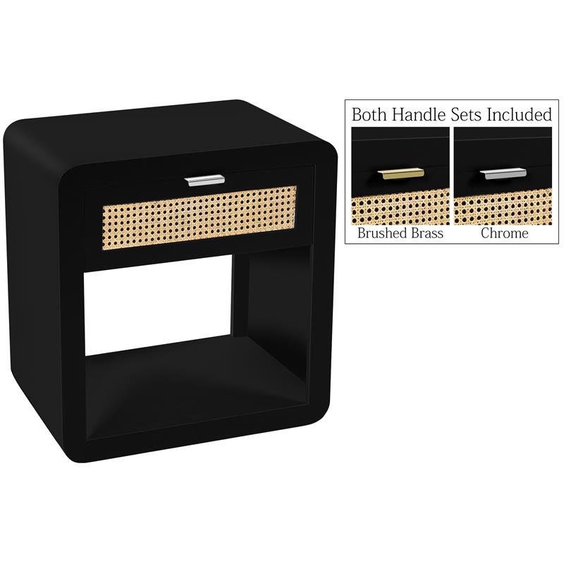 Meridian Furniture Langham Black Night Stand