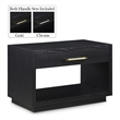 Meridian Furniture Avery Black Wood Veneer Night Stand