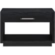 Meridian Furniture Avery Black Wood Veneer Night Stand