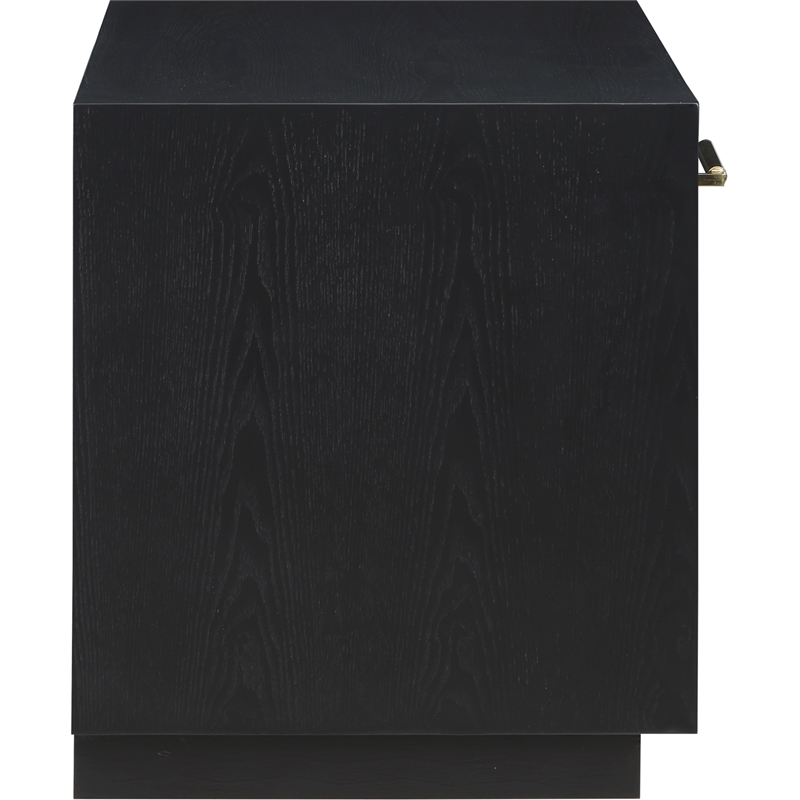 Meridian Furniture Avery Black Wood Veneer Night Stand