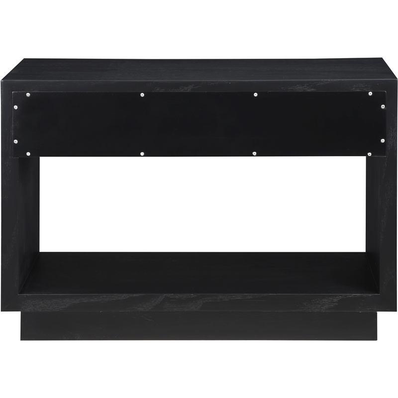 Meridian Furniture Avery Black Wood Veneer Night Stand