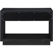 Meridian Furniture Avery Black Wood Veneer Night Stand