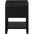 Meridian Furniture Sage Black Wood Veneer Night Stand