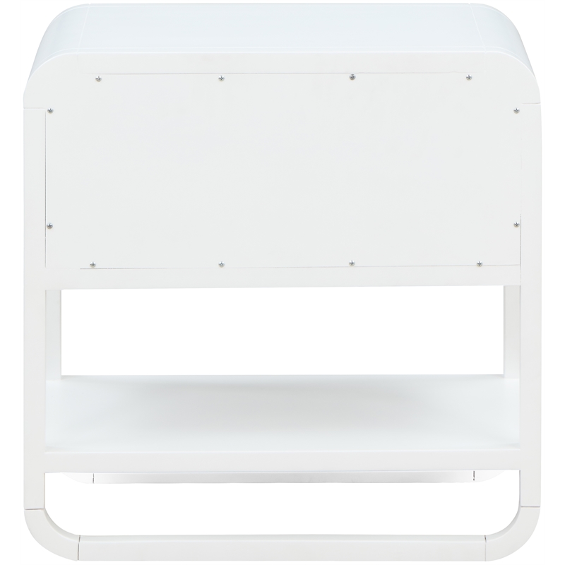 Meridian Furniture Sage White Wood Veneer Night Stand