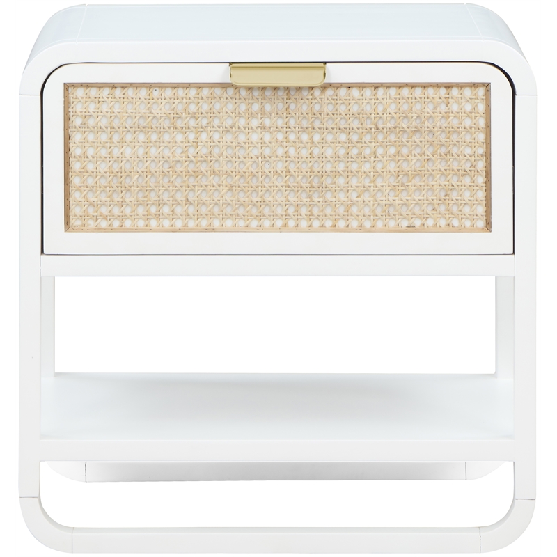 Meridian Furniture Sage White Wood Veneer Night Stand