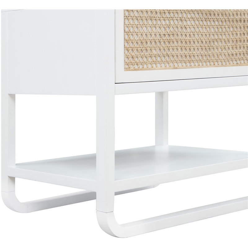 Meridian Furniture Sage White Wood Veneer Night Stand