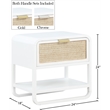 Meridian Furniture Sage White Wood Veneer Night Stand