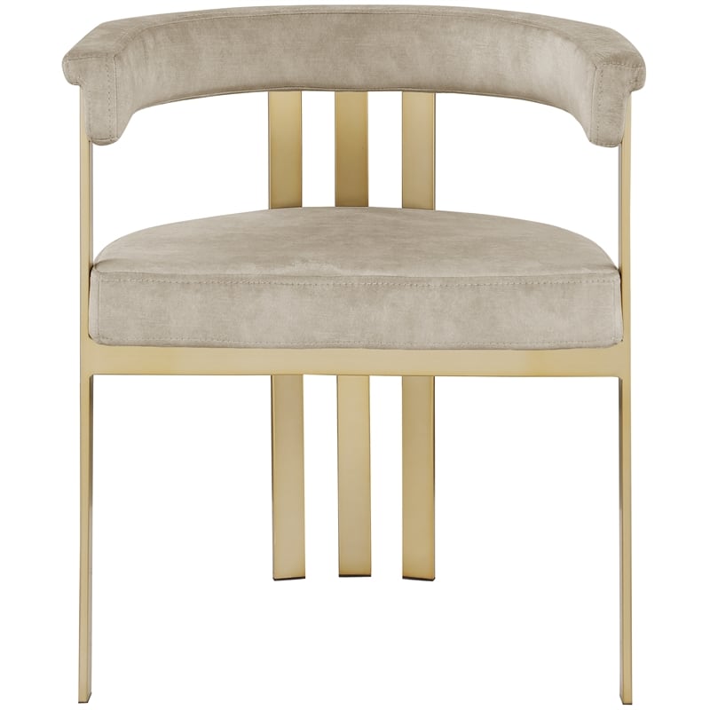 Meridian Furniture Marcello Stone Velvet Dining Chair (Set of 2)