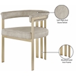 Meridian Furniture Marcello Stone Velvet Dining Chair (Set of 2)