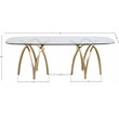 Meridian Furniture Madelyn Gold Dining Table