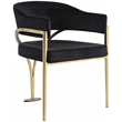 Meridian Furniture Madelyn Black Velvet Dining Chair (Set of 2)