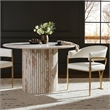 Meridian Furniture Madelyn Cream Vegan Leather Dining Chair (Set of 2)