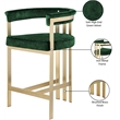 Meridian Furniture Marcello Green Velvet Counter Stool (Set of 2)