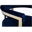 Meridian Furniture Marcello Navy Velvet Counter Stool (Set of 2)