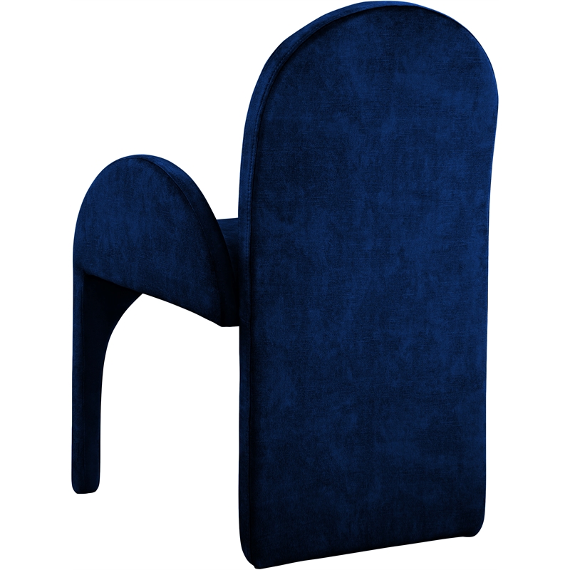 Meridian Furniture Summer Navy Velvet Dining Arm Chair (Set of 2)