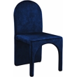 Meridian Furniture Summer Navy Velvet Dining Side Chair (Set of 2)