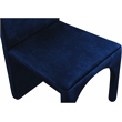 Meridian Furniture Summer Navy Velvet Dining Side Chair (Set of 2)