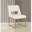 Meridian Furniture Jayce Cream Vegan Leather Dining Chair (Set of 2)