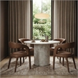 Meridian Furniture Sylvester Brown Vegan Leather Dining Chair