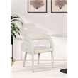 Meridian Furniture Sylvester Cream Vegan Leather Dining Chair