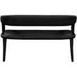 Meridian Furniture Sylvester Black Vegan Leather Bench