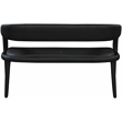 Meridian Furniture Sylvester Black Vegan Leather Bench