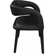Meridian Furniture Sylvester Black Vegan Leather Bench